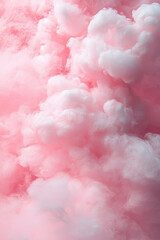 Fluffy Pink Cotton Candy Texture