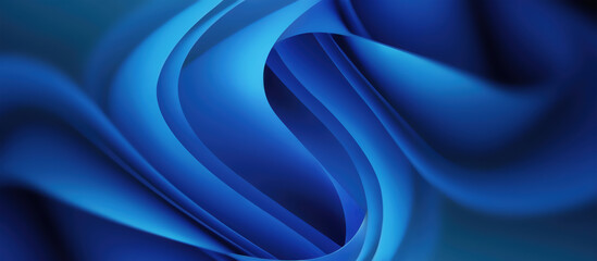 Obraz premium Blue Wavy Background