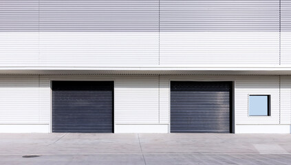 Factory building architectural details