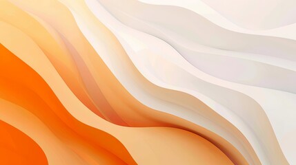 Obraz premium Light Gradient Background in Soft Orange and White, Minimal Style Wallpaper for Modern Aesthetics. Elegant, Clean, and Contemporary Design Perfect for Digital Projects, Websites