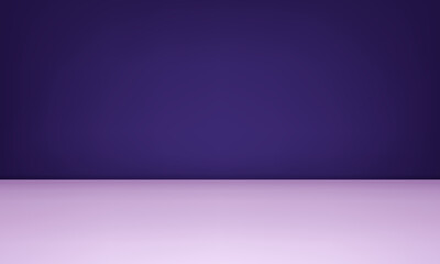 Fototapeta premium Dark purple Studio background. Space for selling products on the website. Violet Background Empty Room Studio with table. Vector illustration.