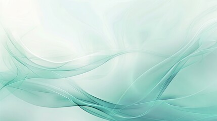 Obraz premium Elegant Minimalist Wallpaper with Light Gradients in Turquoise and White - Ideal for Modern Interior Design and Backgrounds