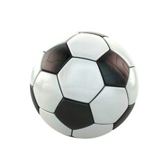 Fototapeta premium A 3D Rendering Of A Soccer Ball Isolated On A White Background