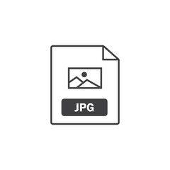 jpg  file format icon vector element design template