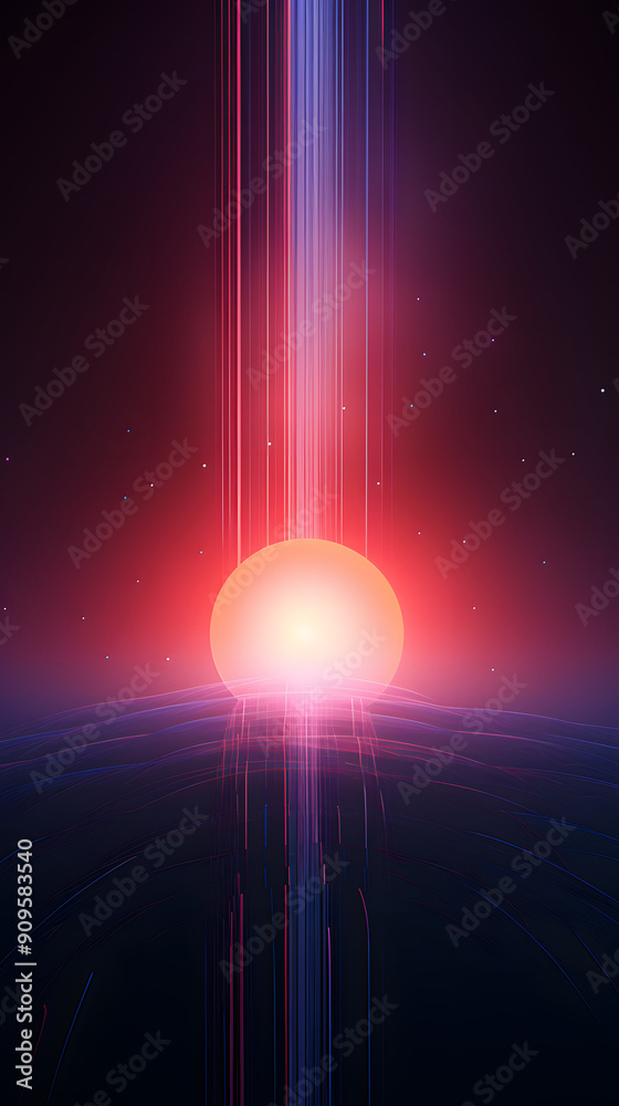 Wall mural digital abstract lens flare graphic poster background