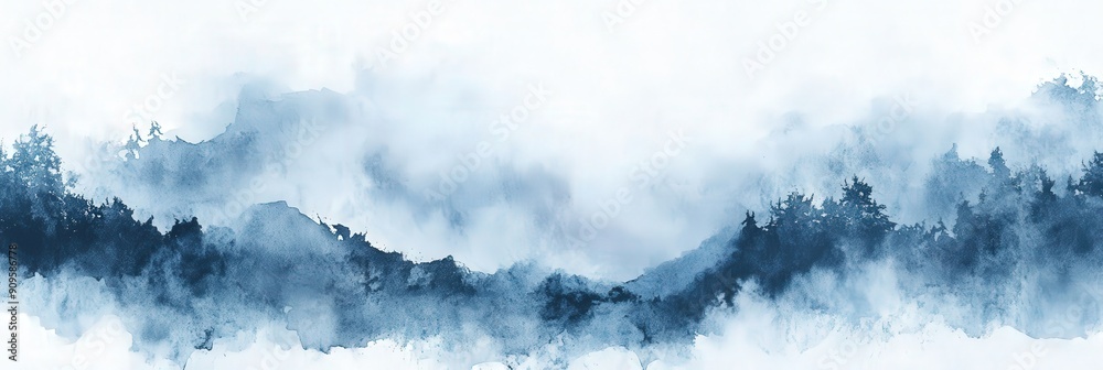 Wall mural Abstract Mountain Landscape