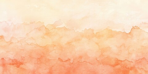 Obraz premium Abstract Watercolor Landscape in Warm Tones
