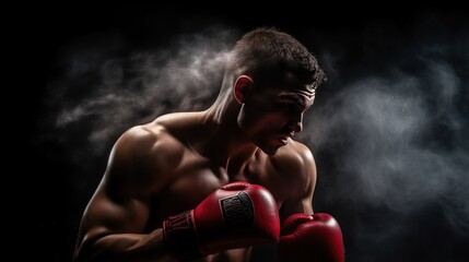 Powerful Boxer Ready to Fight