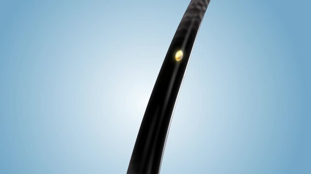 3d  Hair care, Animation Nourish hair action of shampoo or serum. Concept Repair damaged hair.
