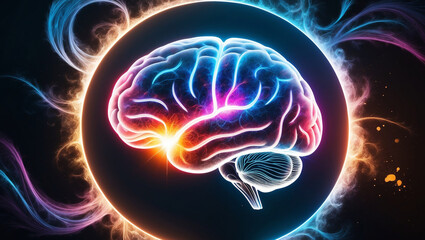 Fototapeta premium Symbolic Representation of Thought and Imagination