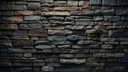 Fototapeta premium Stone wall background and texture with space for your text or image.