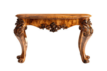 Antique Console Table with Intricate Carvings