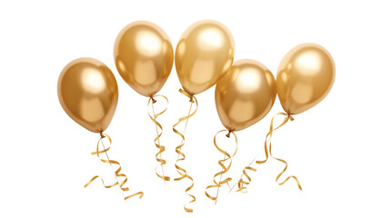 golden party balloons