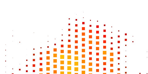 Dark Orange vector background in polygonal style.