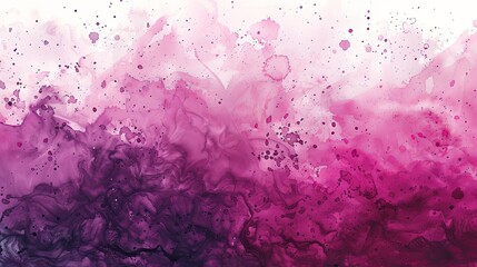 Fototapeta premium Vibrant magenta watercolor splash with gradient hues blending seamlessly, creating a rich and artistic background. 
