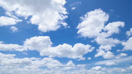 clear blue sky background,clouds with background, Blue sky background with tiny clouds. White fluffy clouds in the blue sky. 