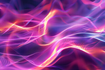 Obraz premium Beautiful texture surface neon wave, design natural abstract background