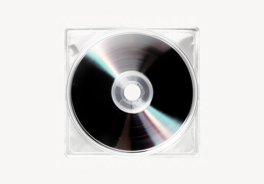 Flatlay CD Mockup With Generative AI