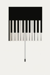 Fototapeta premium Kreative Klaviertastatur Interpretation