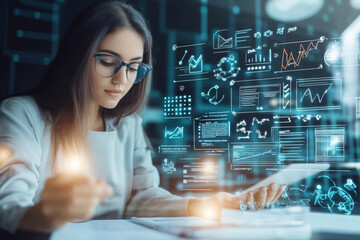 graphic design showing advantages of digital exams - avoiding mistakes, speed, ecology, modernity, elegant and minimalist design