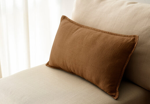 Interior Cushion Pillow Case Mockup