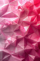 Naklejka premium Pink Geometric Shapes on Background