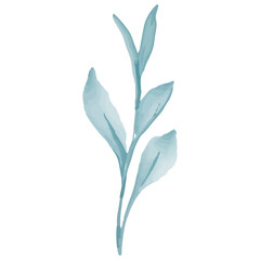 Watercolor leaves brunch floral design