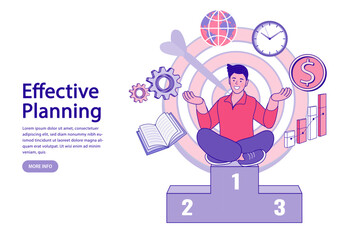 business person with a trophy