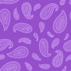 紫色のペイズリーパターン