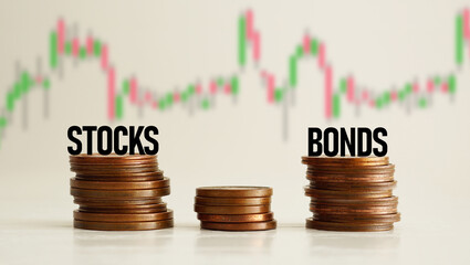How to Start Investing to Stocks And Bonds as business and financial concept