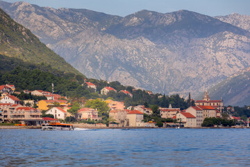 Adriatic town by the sea, Montenegro, Kotor Bay