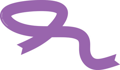 Obraz premium Dementia Awareness Purple Ribbon 