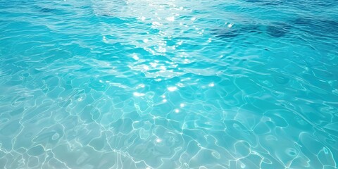 Obraz premium Clear sea or ocean with blue clear water exotic background. The generation of AI