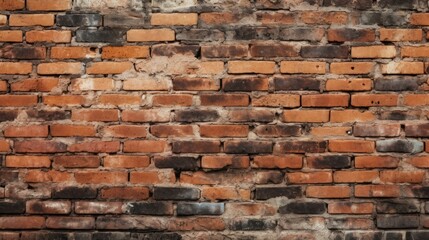 Brick wall grunge texture abstract background empty copy space for text