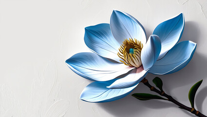 A close-up of a magnolia flower, showcasing the delicate veins and velvety texture of its petals.