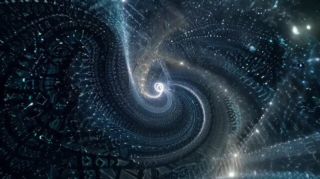 Abstract fractal portal. generative ai