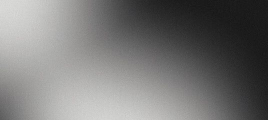 Obraz premium Abstract light grey background with fine grain texture fading to black