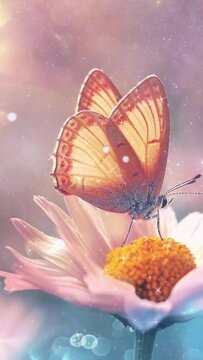 Dahlia flower petals close up illustration