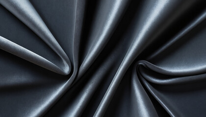 Fototapeta premium Texture velours noir soie satin doux froissé.