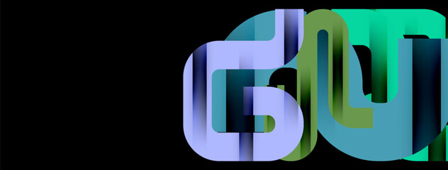 Lines, abstract letter style design background. Geometric vector Illustration For Wallpaper, Banner, Background, Card, Book Illustration, landing page