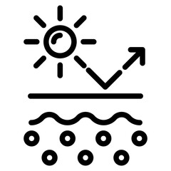 Sun uv protection icon