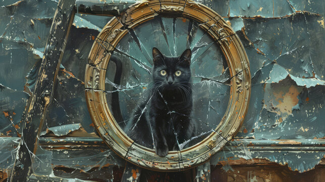 black cats bring bad luck, especially on Friday the 13th, is a superstition rooted in medieval Europe. They were often associated with witches and considered omens of misfortune.