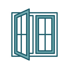 Obraz premium window icon vector design template simple and clean