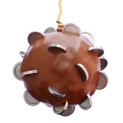  COIN TAKE COMPETITION 3D ICON ILLUSTRATION