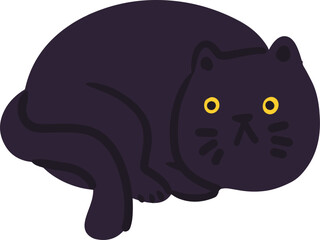 Hand Draw Vector of Cat Doodle Illustration