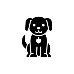 Pets glyph solid icon clip art flat design