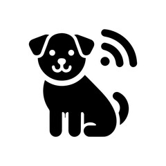 Pets glyph solid icon clip art flat design