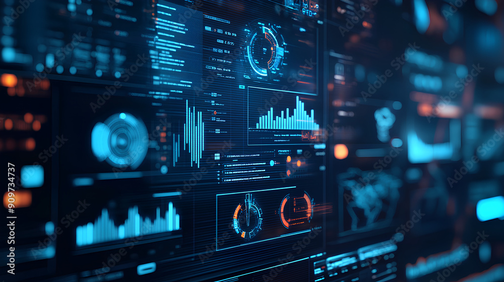 Poster data science for business intelligence, data science for business intelligence with an image depicti