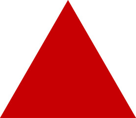 red Triangle geometric shape element symbol for preschool education