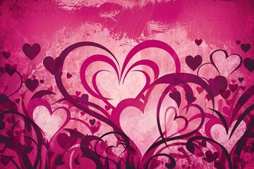 pink background texture with grunge paper abstract background texture and love background